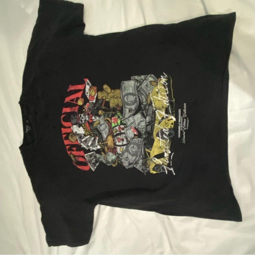 Official Limited Edition Skull Money Gambling Black T-Shirt – Boohooman